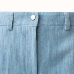 Cropped Straight Leg Pants In Cotton Denim -Deals Vog Shift Store 650459 scaled