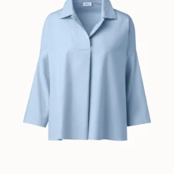 Cotton Poplin Kimono Blouse