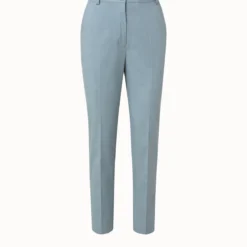 Tapered Cotton Stretch Satin Pants