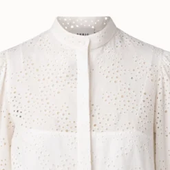 Knee Length Dress In Cotton Tropical Leaves Eyelet Embroidery 9 Knee Length Dress In Cotton Tropical Leaves Eyelet Embroidery -Deals Vog Shift Store 667767 scaled