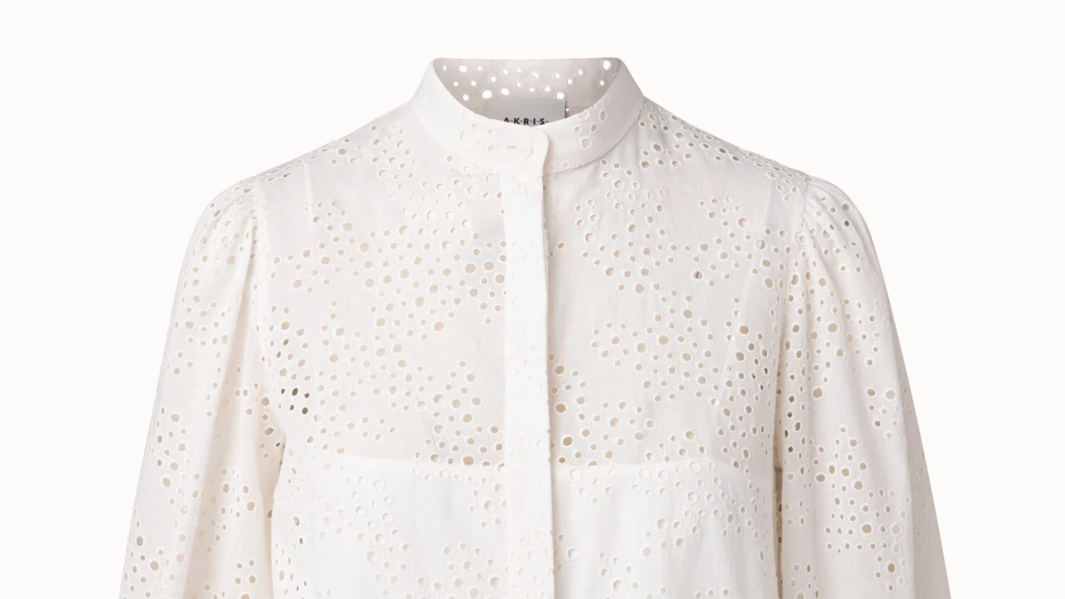 Knee Length Dress In Cotton Tropical Leaves Eyelet Embroidery 5 Knee Length Dress In Cotton Tropical Leaves Eyelet Embroidery - Image 3