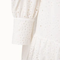 Knee Length Dress In Cotton Tropical Leaves Eyelet Embroidery 10 Knee Length Dress In Cotton Tropical Leaves Eyelet Embroidery -Deals Vog Shift Store 667768 be081204 8bff 4b68 be8e 31f79ef06ef9