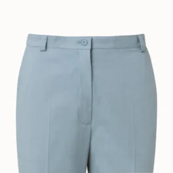 Tapered Cotton Stretch Satin Pants -Deals Vog Shift Store 667905 scaled