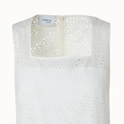 Midi Dress In Tropical Leaves Eyelet Cotton Embroidery 9 Midi Dress In Tropical Leaves Eyelet Cotton Embroidery -Deals Vog Shift Store 668166 scaled