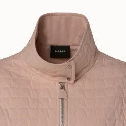 AKRIS Elizah Silk Taffeta Trapezoid Quilted Jacket -Deals Vog Shift Store 670069 scaled