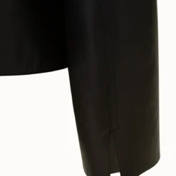 AKRIS Lamb Leather Jacket With Shirt Collar And Button Detail -Deals Vog Shift Store 670420