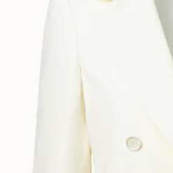 AKRIS Linen Wool Crêpe Double-Face Double-Breasted Jacket -Deals Vog Shift Store 670623