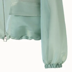 AKRIS Silk Techno Iridescent Organza Blouson Jacket -Deals Vog Shift Store 670742 942b569b 559e 490d 9755 cc76b52e9a0d