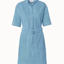 Washed Light Denim Dress