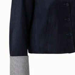 AKRIS Reversible Wool Double-Face Jacket -Deals Vog Shift Store 684328