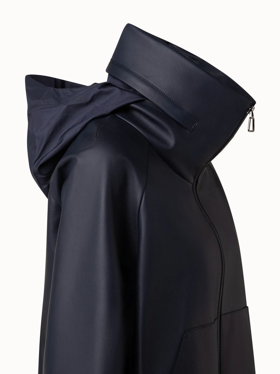 AKRIS Lamb Nappa Leather Blouson Jacket 6 AKRIS Lamb Nappa Leather Blouson Jacket - Image 4