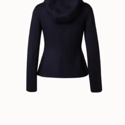 AKRIS Viscose Stretch Jersey Moto Jacket -Deals Vog Shift Store 685076