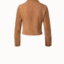 AKRIS Suede Motorbike Jacket -Deals Vog Shift Store 685106