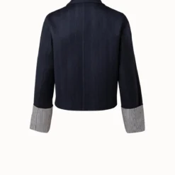 AKRIS Reversible Wool Double-Face Jacket -Deals Vog Shift Store 685147