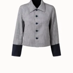 AKRIS Reversible Wool Double-Face Jacket -Deals Vog Shift Store 685148