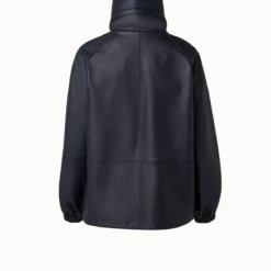 AKRIS Lamb Nappa Leather Blouson Jacket 8 AKRIS Lamb Nappa Leather Blouson Jacket -Deals Vog Shift Store 685155