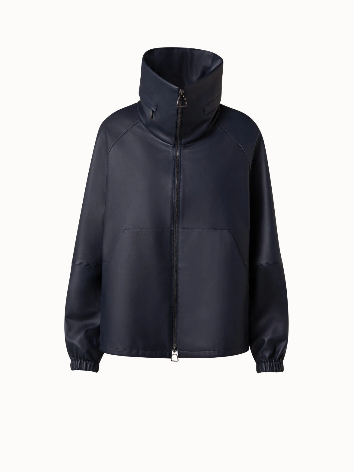 AKRIS Lamb Nappa Leather Blouson Jacket 3 AKRIS Lamb Nappa Leather Blouson Jacket