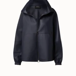 AKRIS Lamb Nappa Leather Blouson Jacket 9 AKRIS Lamb Nappa Leather Blouson Jacket -Deals Vog Shift Store 685157