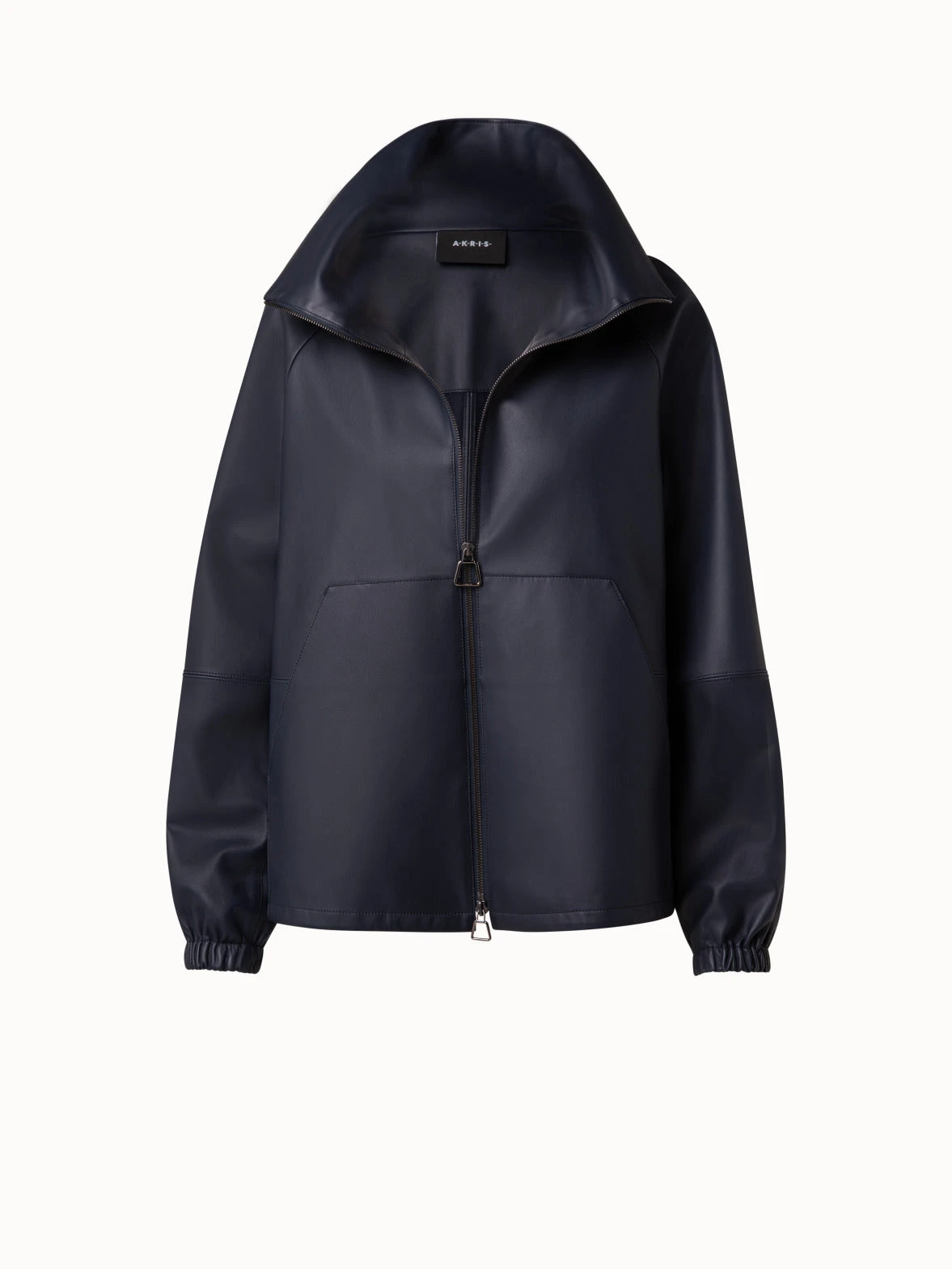 AKRIS Lamb Nappa Leather Blouson Jacket 5 AKRIS Lamb Nappa Leather Blouson Jacket - Image 3