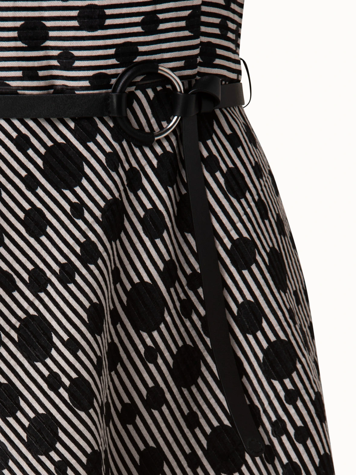 Jacquard Dot Techno Organdy Midi Dress 6 Jacquard Dot Techno Organdy Midi Dress - Image 4