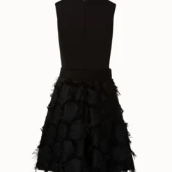 Mixed Media Knee Length Dress -Deals Vog Shift Store 686198