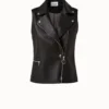 Biker Vest In Perforated Pin Dot Lamb Nappa Leather 1 Biker Vest In Perforated Pin Dot Lamb Nappa Leather -Deals Vog Shift Store 686363