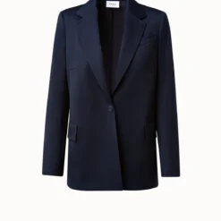 Wool Gabardine Boyfriend Blazer