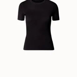 AKRIS Cashmere Silk Knit Short Sleeve Pullover
