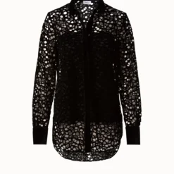 Butterfly Wing Velvet Lace Tunic Blouse -Deals Vog Shift Store 694311