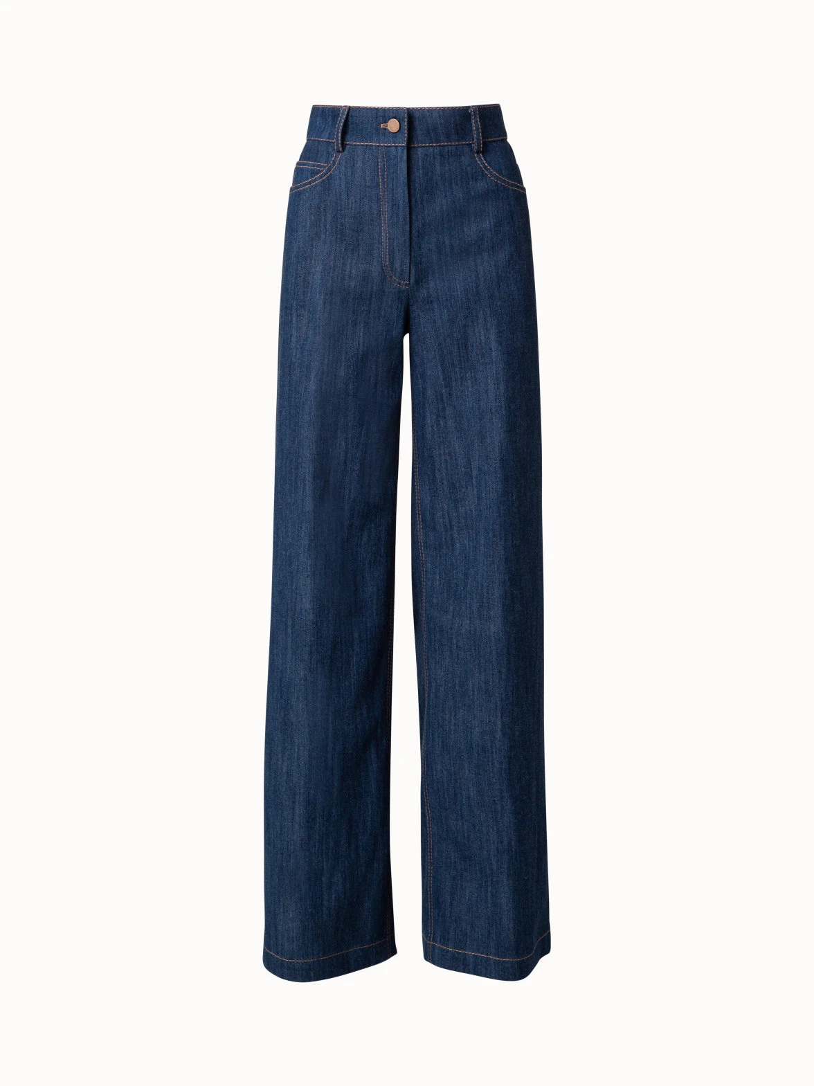 Cooper Wide Leg Pants In Cotton Stretch Denim 3 Cooper Wide Leg Pants In Cotton Stretch Denim