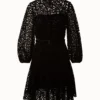 Butterfly Wing Velvet Lace Dress