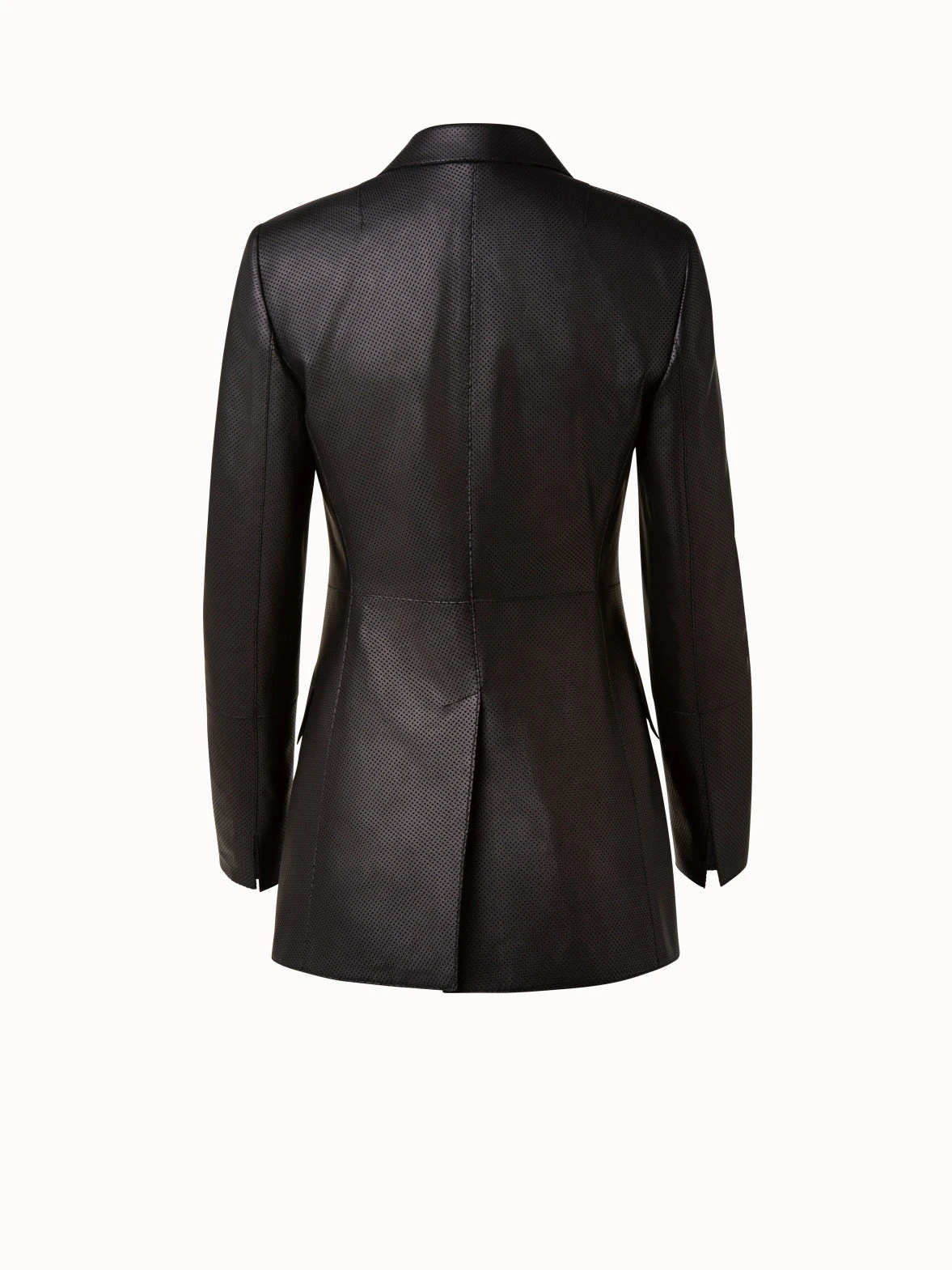 Perforated Pin Dot Nappa Leather Blazer 4 Perforated Pin Dot Nappa Leather Blazer - Image 2