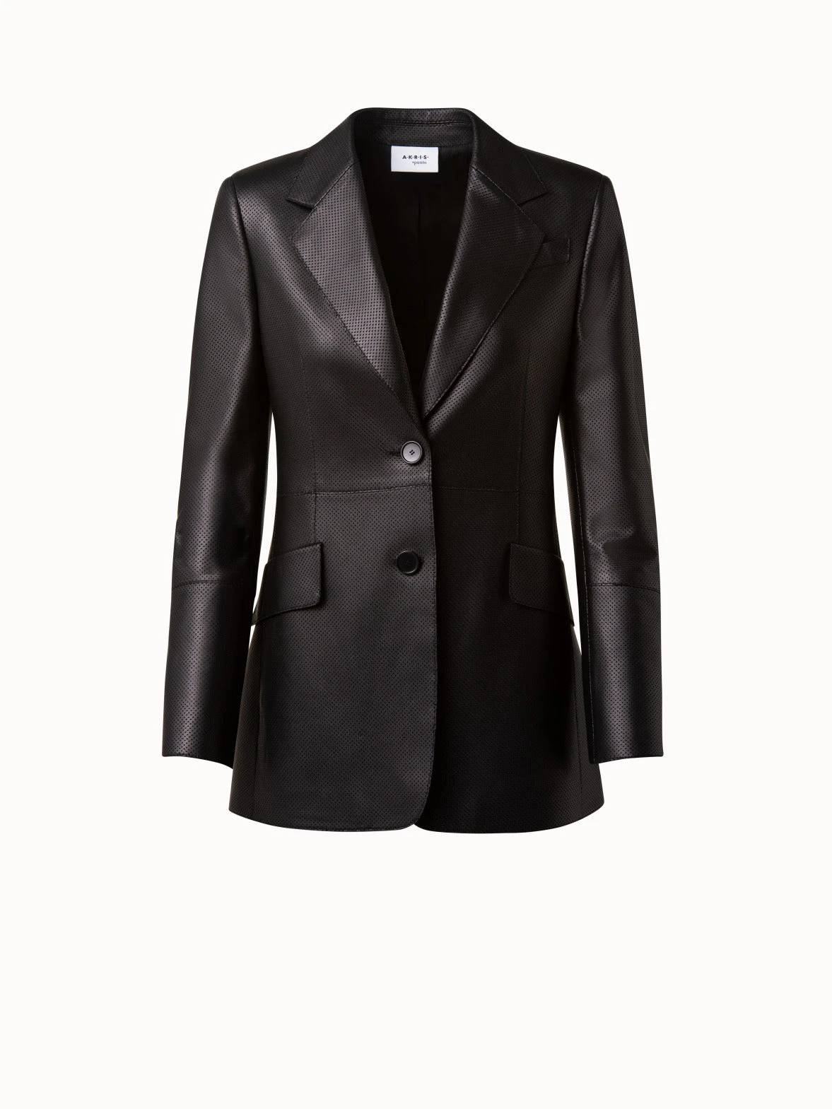 Perforated Pin Dot Nappa Leather Blazer 3 Perforated Pin Dot Nappa Leather Blazer