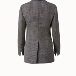 Prince Of Wales Wool Fresco Boyfriend Blazer -Deals Vog Shift Store 694843