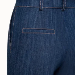 Cotton Stretch Denim Tapered Pants -Deals Vog Shift Store 695272