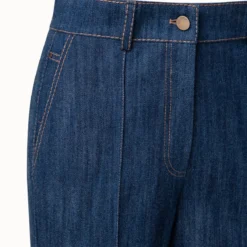 Cotton Stretch Denim Tapered Pants -Deals Vog Shift Store 695274