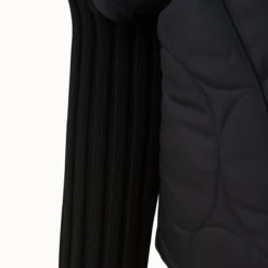 Mixed Media Puffer Jacket -Deals Vog Shift Store 695787