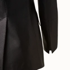 Perforated Pin Dot Nappa Leather Blazer 9 Perforated Pin Dot Nappa Leather Blazer -Deals Vog Shift Store 695841