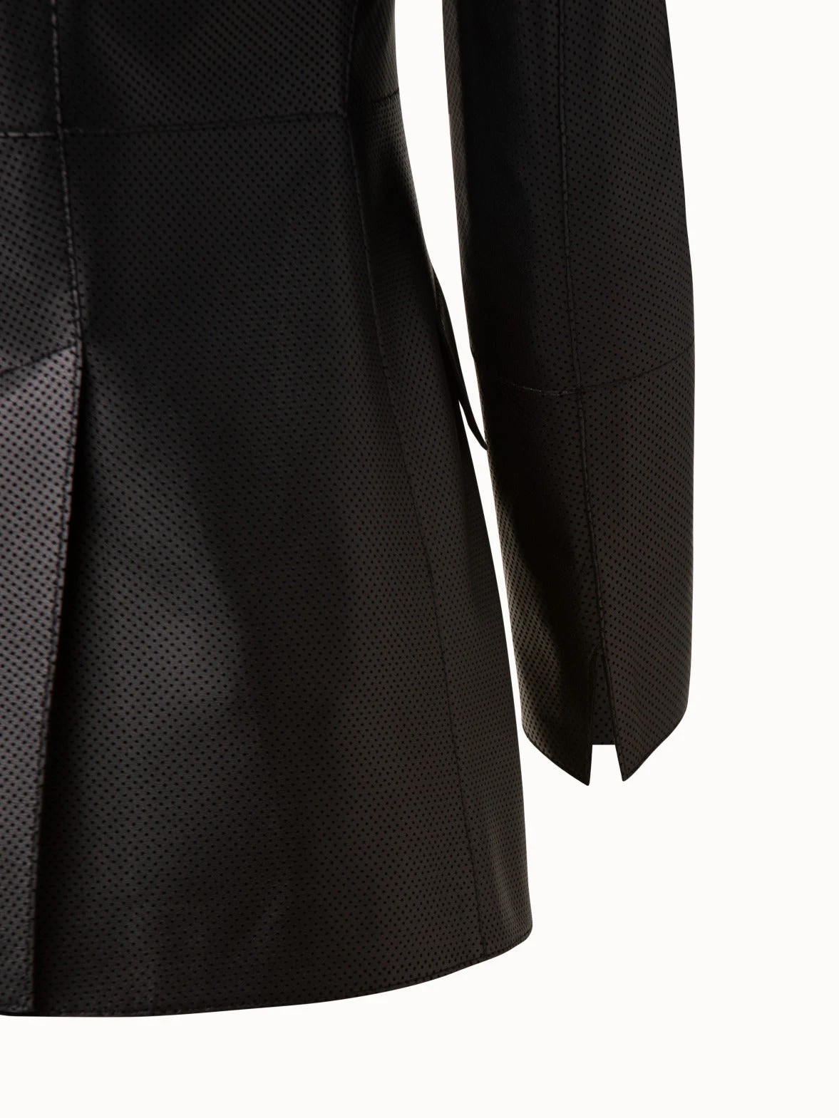 Perforated Pin Dot Nappa Leather Blazer 6 Perforated Pin Dot Nappa Leather Blazer - Image 4