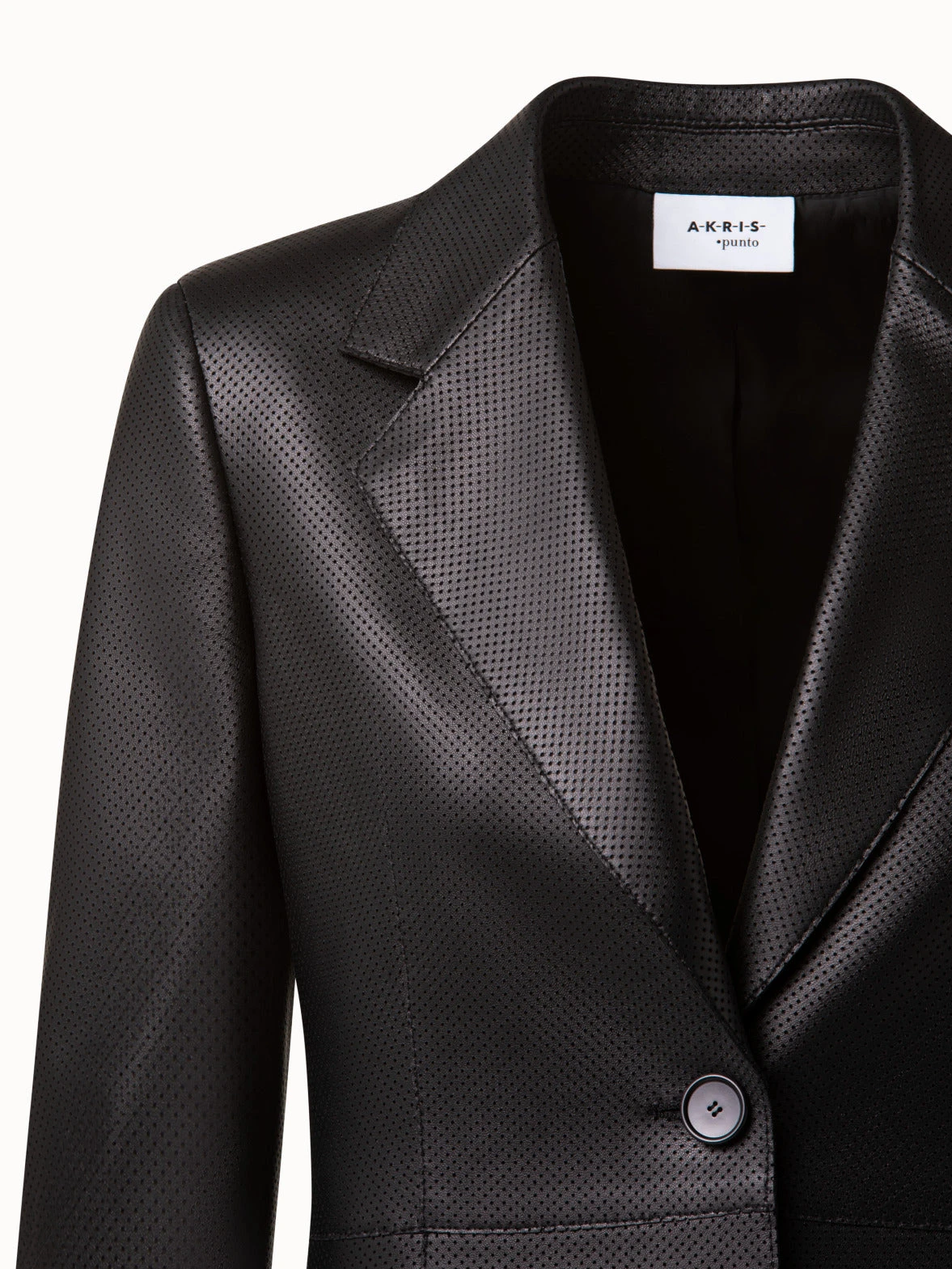 Perforated Pin Dot Nappa Leather Blazer 5 Perforated Pin Dot Nappa Leather Blazer - Image 3