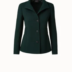 AKRIS Wool Stretch Double-Face Jacket -Deals Vog Shift Store 696684