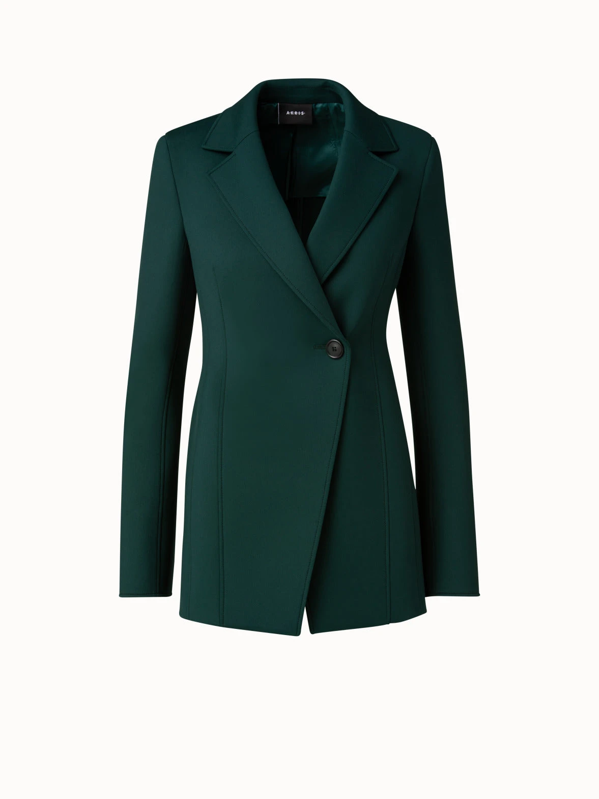 AKRIS Techno Neoprene Fitted Blazer Jacket 3 AKRIS Techno Neoprene Fitted Blazer Jacket