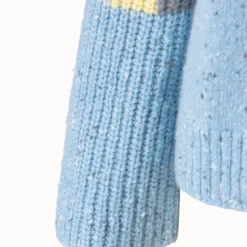 AKRIS Cashmere Knit Turtleneck With Intarsia Details -Deals Vog Shift Store 697537