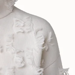 AKRIS Cashmere Square Fringe Jacquard Pullover -Deals Vog Shift Store 697571