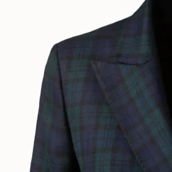 AKRIS Cashmere Double Face Check Jacket -Deals Vog Shift Store 697766