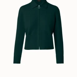 AKRIS Cashmere Piqué Short Jacket