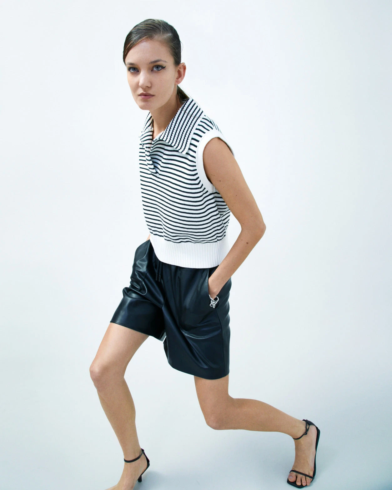 Vegan Leather Shorts 4 Vegan Leather Shorts - Image 2