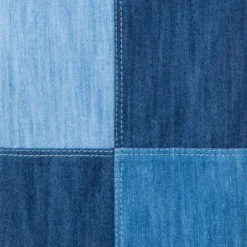 Chieko Cropped Wide Leg Denim Patchwork Pants -Deals Vog Shift Store 714050