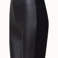 Fitted Pants With Nappa Leather Front And Jersey Back -Deals Vog Shift Store 714117