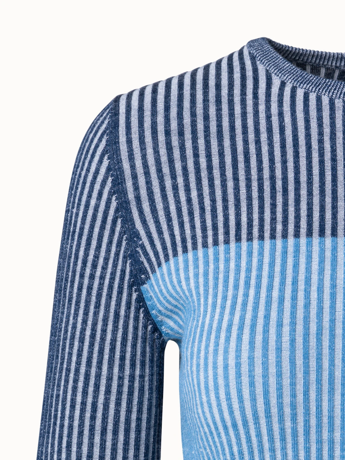 Ribbed Color-block Merino Wool Pullover 5 Ribbed Color-block Merino Wool Pullover - Image 3